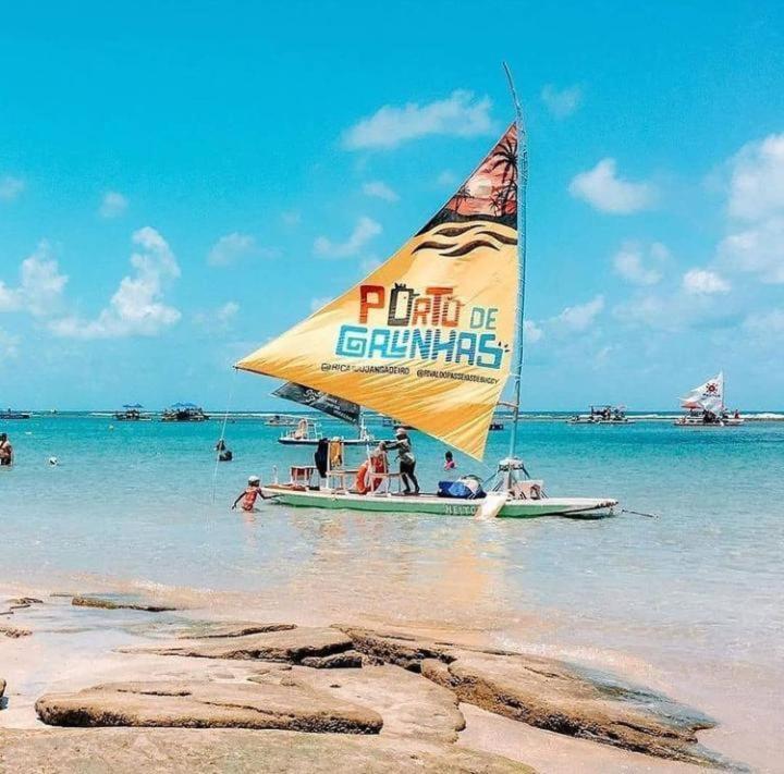 Lindo Apartamento Porto De Galinhas - Ipojuca - Com Churrasqueira E Piscina Zewnętrze zdjęcie