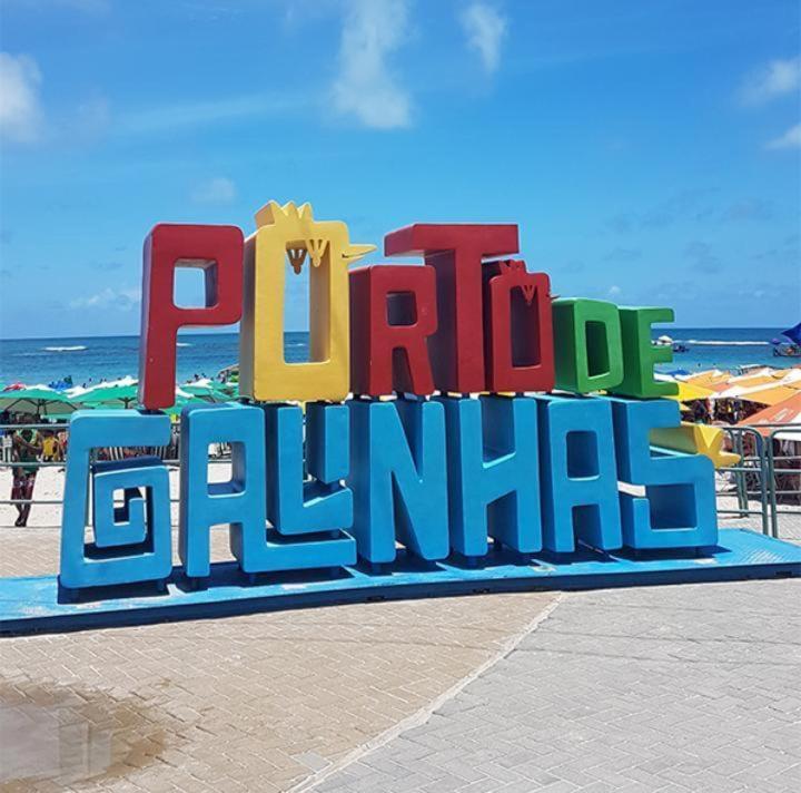 Lindo Apartamento Porto De Galinhas - Ipojuca - Com Churrasqueira E Piscina Zewnętrze zdjęcie